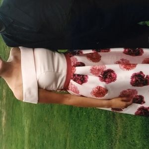 Chi Chi London off the shoulder flower midi dress